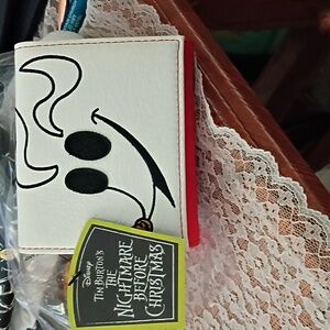 Disney White and Red Wallet with Nightmare Before Christmas Design